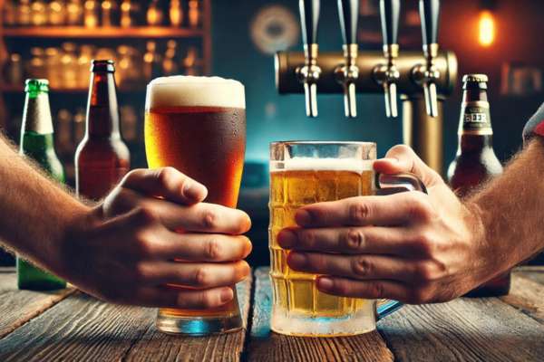 Holding Beer Glasses and Mugs
