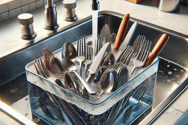 How to Remove Rust from Flatware-Soak the Flatware